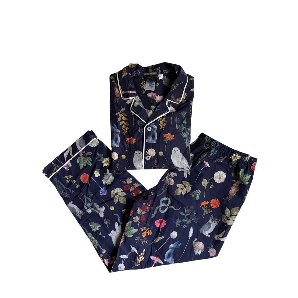 Pottery Barn Teen Harry Potter™ Herbology Loose Fit Percale Pajama Set (Navy) M
